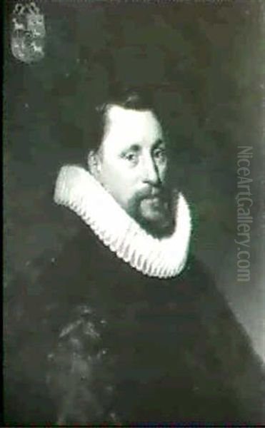 Portrait De Amelis Van Hoogeveen Bourgmestre De Outfangen,  Pres De Leyde Oil Painting by Anthony van Ravesteyn the Younger