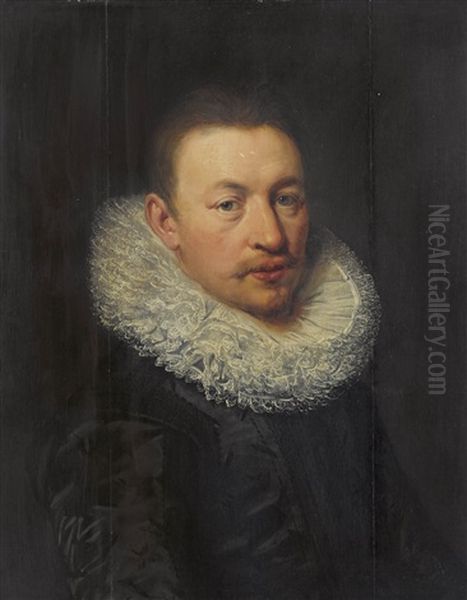 Herrenportrait Oil Painting by Jan Anthonisz Van Ravesteyn