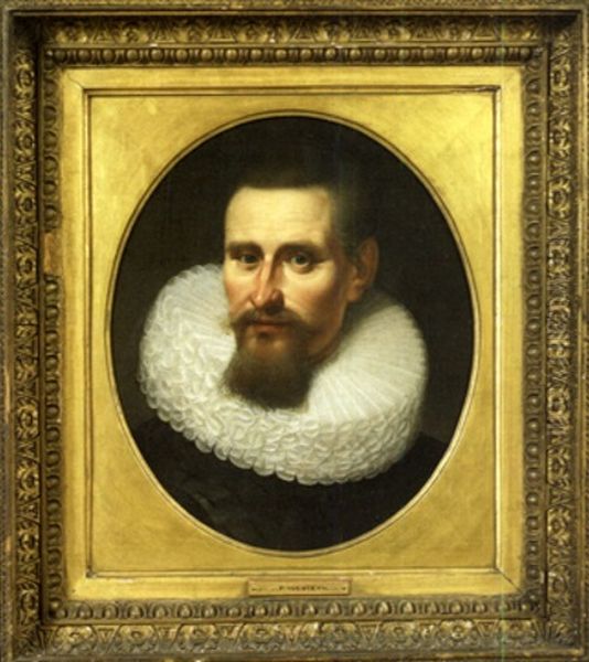 Portrait Of A Gentleman In Ruffed Collar Oil Painting by Jan Anthonisz Van Ravesteyn