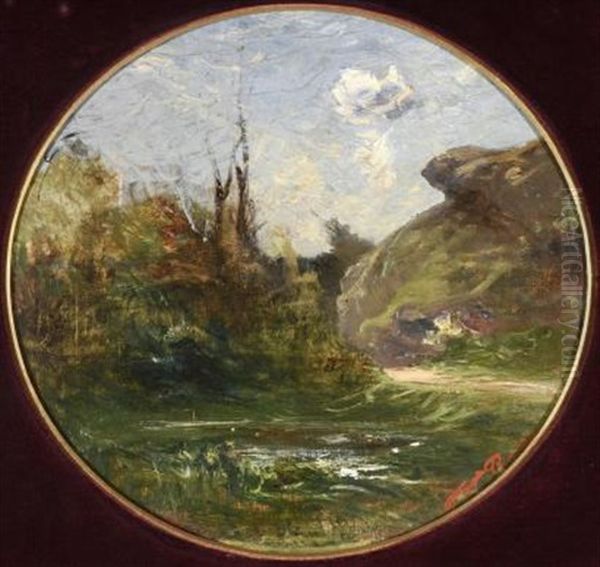 Paysage Oil Painting by Auguste Francois Ravier