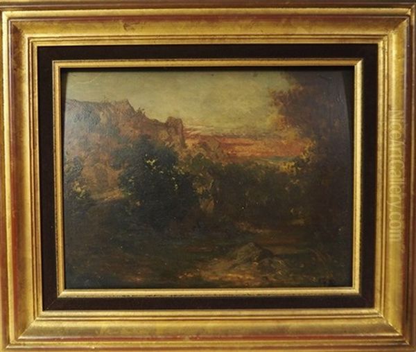 Paysage Oil Painting by Auguste Francois Ravier