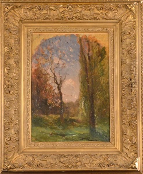 Paysage Aux Grands Arbres Oil Painting by Auguste Francois Ravier