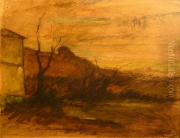 Paysage Oil Painting by Auguste Francois Ravier