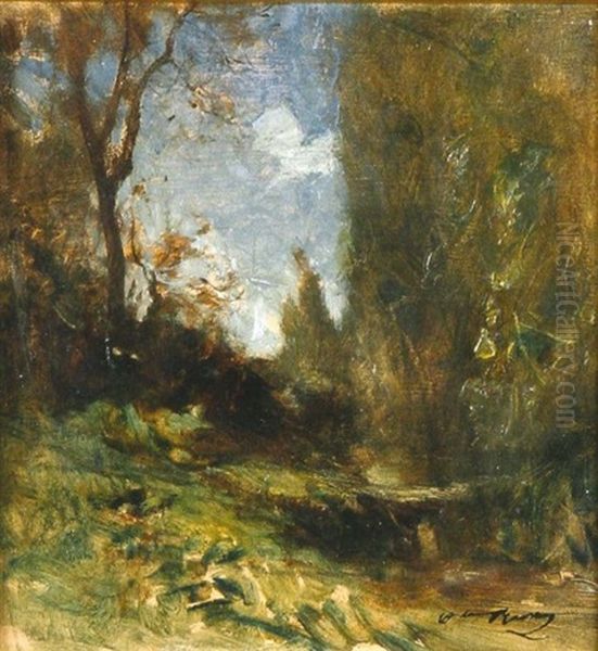 Paysage Oil Painting by Auguste Francois Ravier