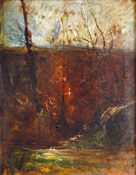 Paysage D'automne Oil Painting by Auguste Francois Ravier