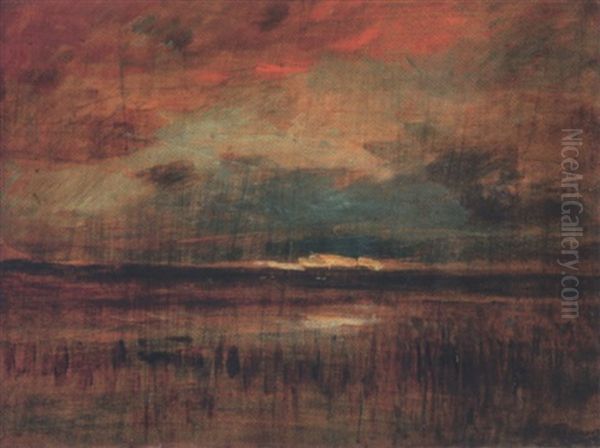 Crepuscule Oil Painting by Auguste Francois Ravier