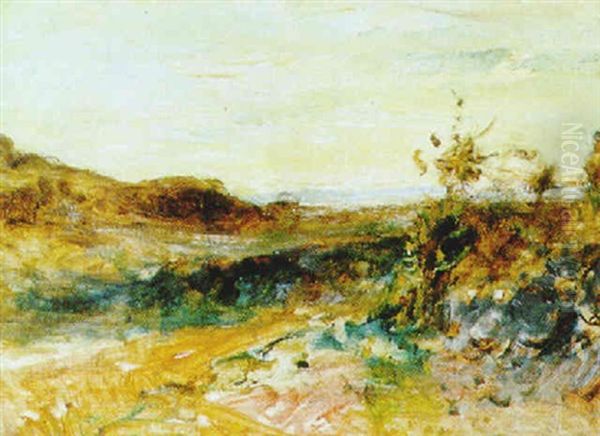 Paysage Vallonne Oil Painting by Auguste Francois Ravier