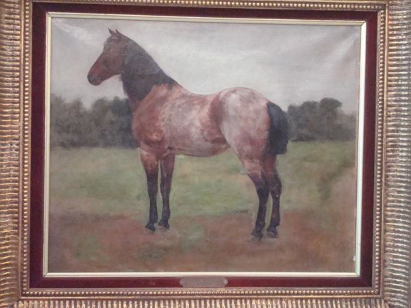 Cheval Au Pre Oil Painting by Auguste Bonheur