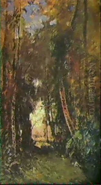 Le Bois De Thuile Oil Painting by Auguste Francois Ravier