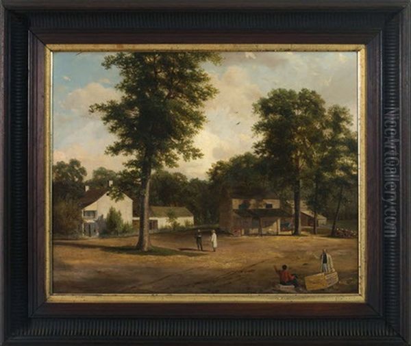 Village Crossroads, Myerstown, Virginia Oil Painting by Albert Leighton Rawson