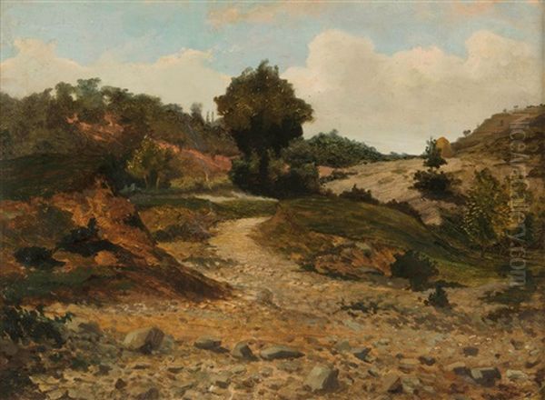 Paesaggio Oil Painting by Ernesto Rayper