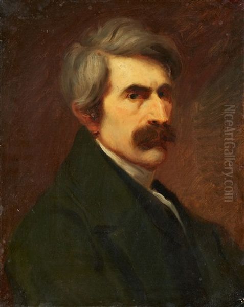 Self Portrait Oil Painting by Ferdinand von Rayski