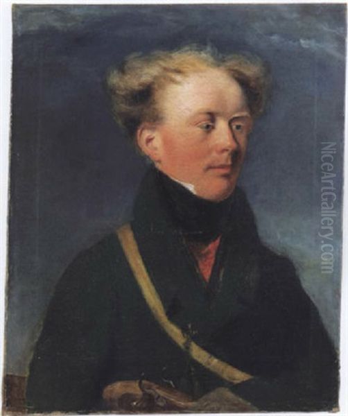 Portrait Eugen Von Bardeleben Oil Painting by Ferdinand von Rayski