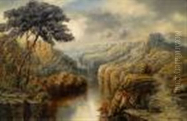 The Gorge On The Zambesi Oil Painting by Albert Everard Read