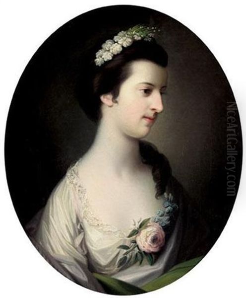 Portrait Of Elizabeth Dashwood, Later Duchess Of Manchester Oil Painting by Katherine Read