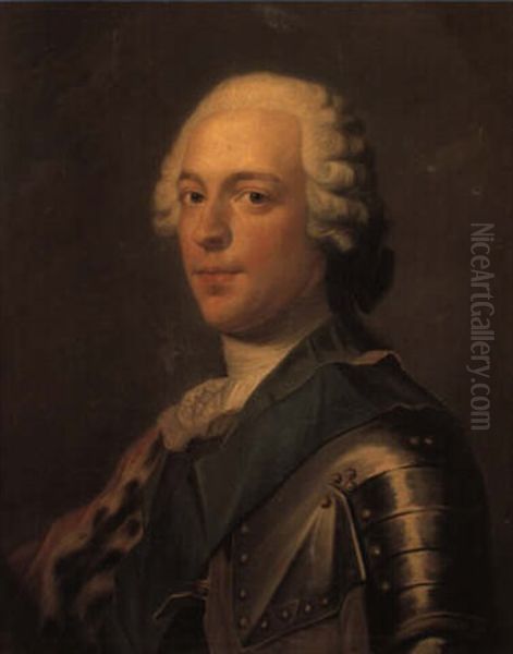 Portrait Of Prince Charles Edward Stuart Oil Painting by Katherine Read