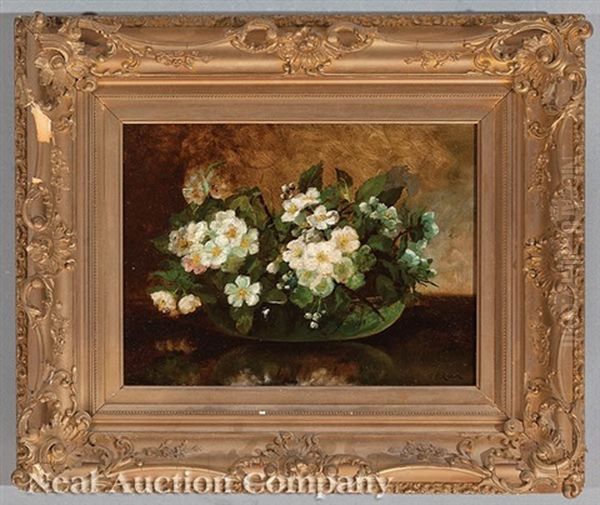 Still Life Of Flowers Oil Painting by Carducius Plantagenet Ream