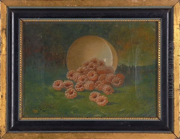 Still Life Of Raspberries Oil Painting by Carducius Plantagenet Ream