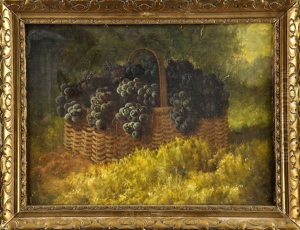 Weintrauben Im Korb Oil Painting by Carducius Plantagenet Ream