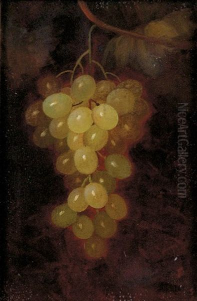 Hanging Grapes Oil Painting by Carducius Plantagenet Ream