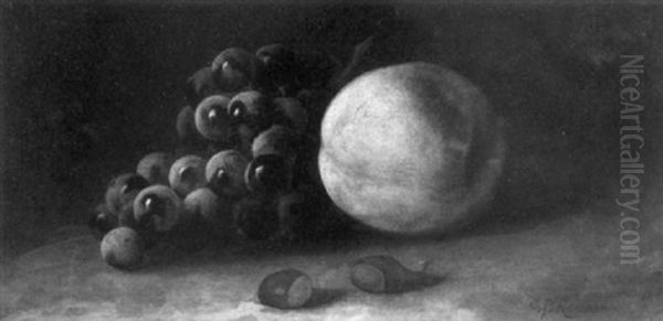 Still Life With Fruits And Nuts Oil Painting by Carducius Plantagenet Ream