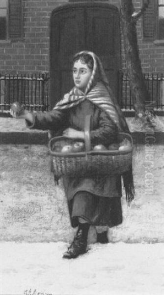 Apple Seller Oil Painting by Carducius Plantagenet Ream