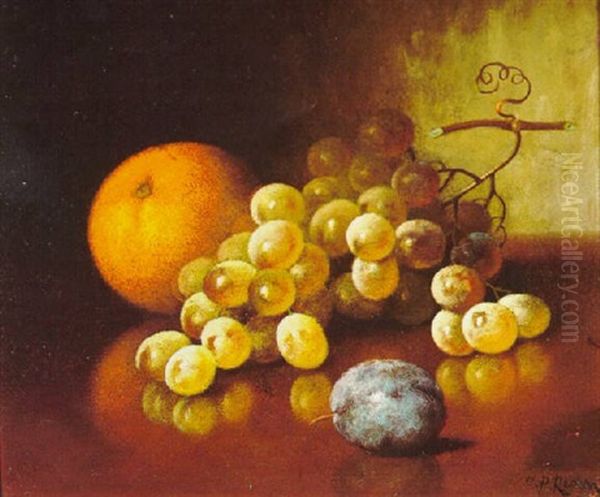 Oranges, Grapes And Plums Oil Painting by Carducius Plantagenet Ream