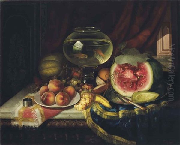 Still Life With Goldfish Bowl by Morston Constantine Ream