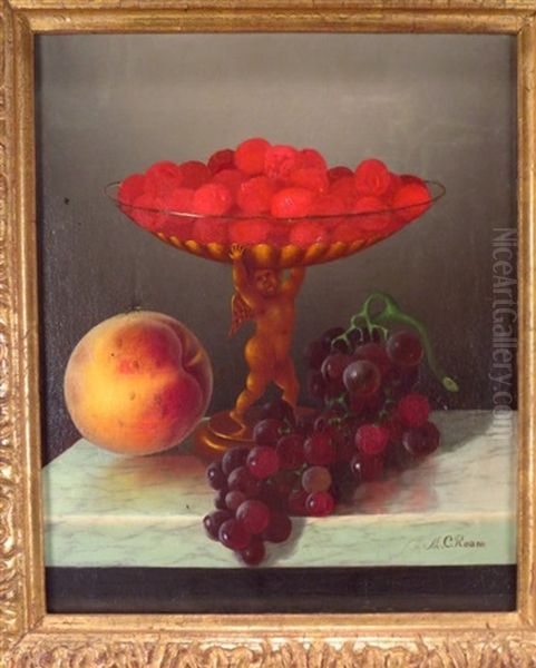 Still Life With Raspberries In A Compote Supported By A Putto Oil Painting by Morston Constantine Ream