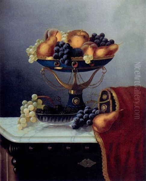 Still Life With Desserts Oil Painting by Morston Constantine Ream