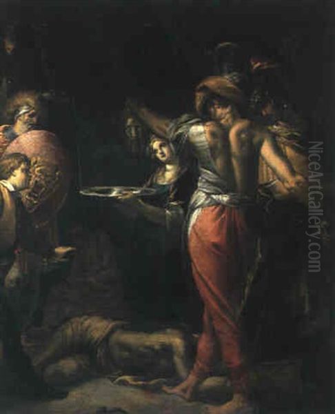 Die Enthauptung Johannes Des Taufers Oil Painting by Giovanni Paolo Recchi