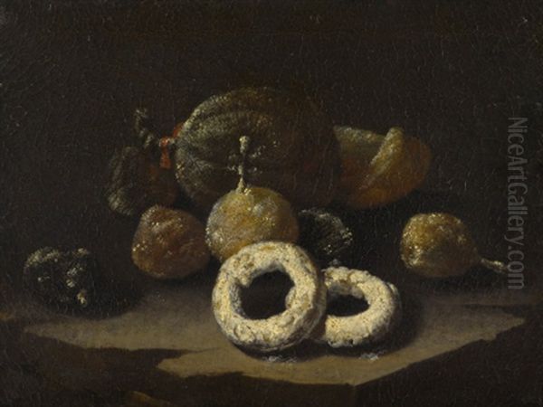 Still Life Of Sugared Fruits Oil Painting by Giuseppe Recco