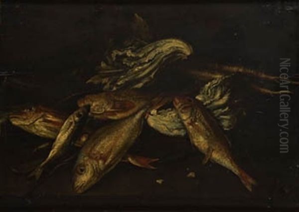 Bodegon De Pescados Oil Painting by Giuseppe Recco