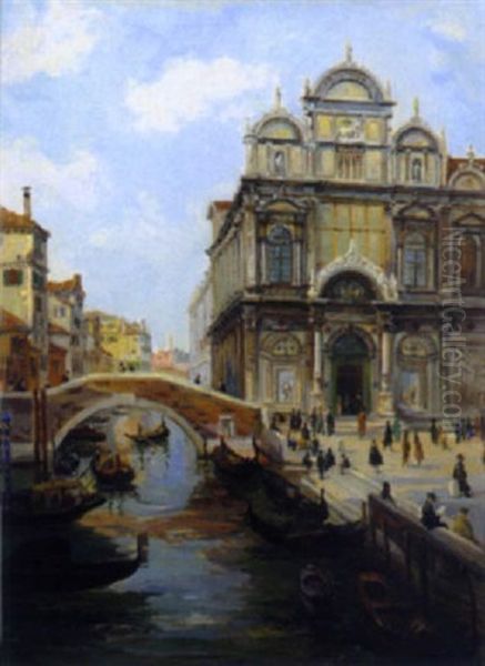 Venedig, Ospedale Oil Painting by Peter Emil Recher