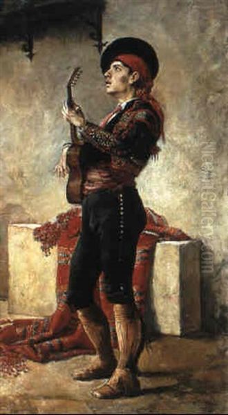 The Serenade Oil Painting by Enrique Recio Y Gil