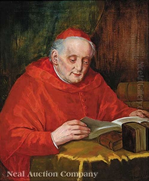 The Cardinal In His Study by Theodor Recknagel