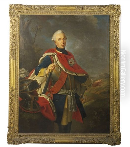 Portrait Of Friedrich Heinrich Ludwig, Prince Of Prussia (1726-1802) Oil Painting by Frederic Reclam