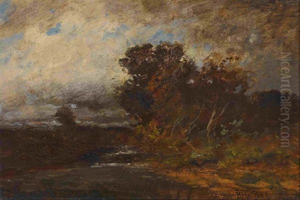 Moorlandschaft Oil Painting by Franz Reder-Broili