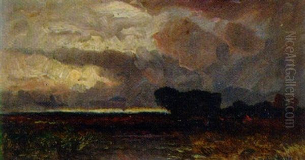 Moorlandschaft Oil Painting by Franz Reder-Broili