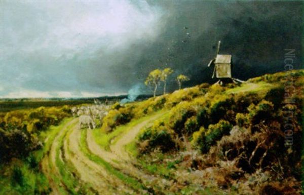 The Approaching Storm Oil Painting by Arthur William Redgate