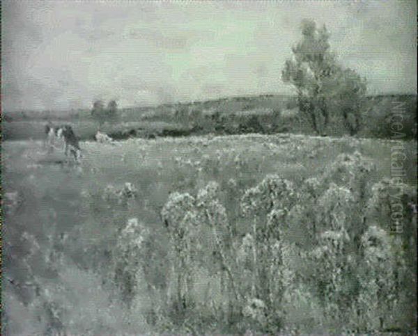 Summer Pasture Oil Painting by Arthur William Redgate