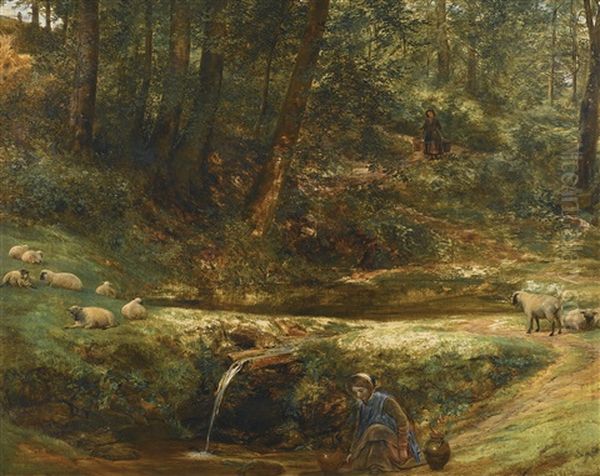 The Sylvan Spring Oil Painting by Richard Redgrave