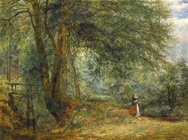 An Hour With The Poets, In The Leafy Month Of June Oil Painting by Richard Redgrave