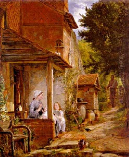 The Well-known Footstep Oil Painting by Richard Redgrave