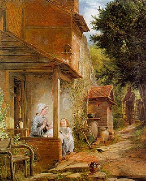 The Well-known Footstep Oil Painting by Richard Redgrave