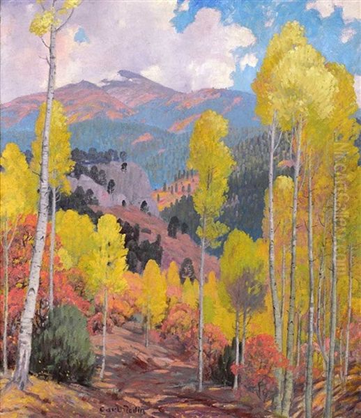 Fall Colors, New Mexico Oil Painting by Carl Redin