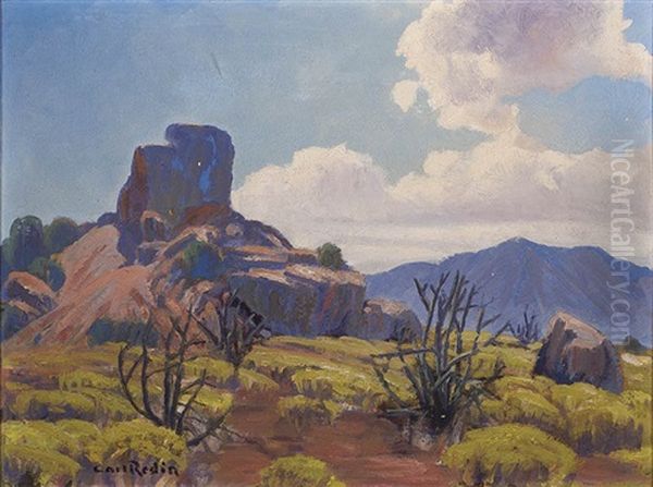 Desert Gold Oil Painting by Carl Redin