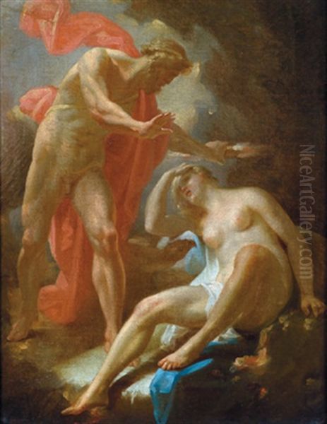 Jupiter Und Semele Oil Painting by Joseph Redl