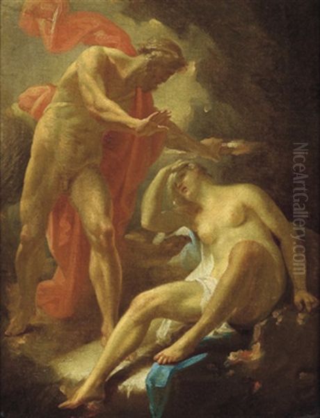 Jupiter Und Semele Oil Painting by Joseph Redl