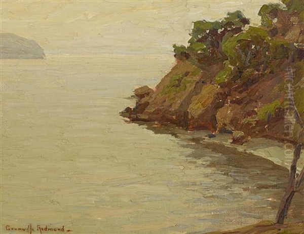 Castle Point, Tiburon (study) Oil Painting by Granville S. Redmond